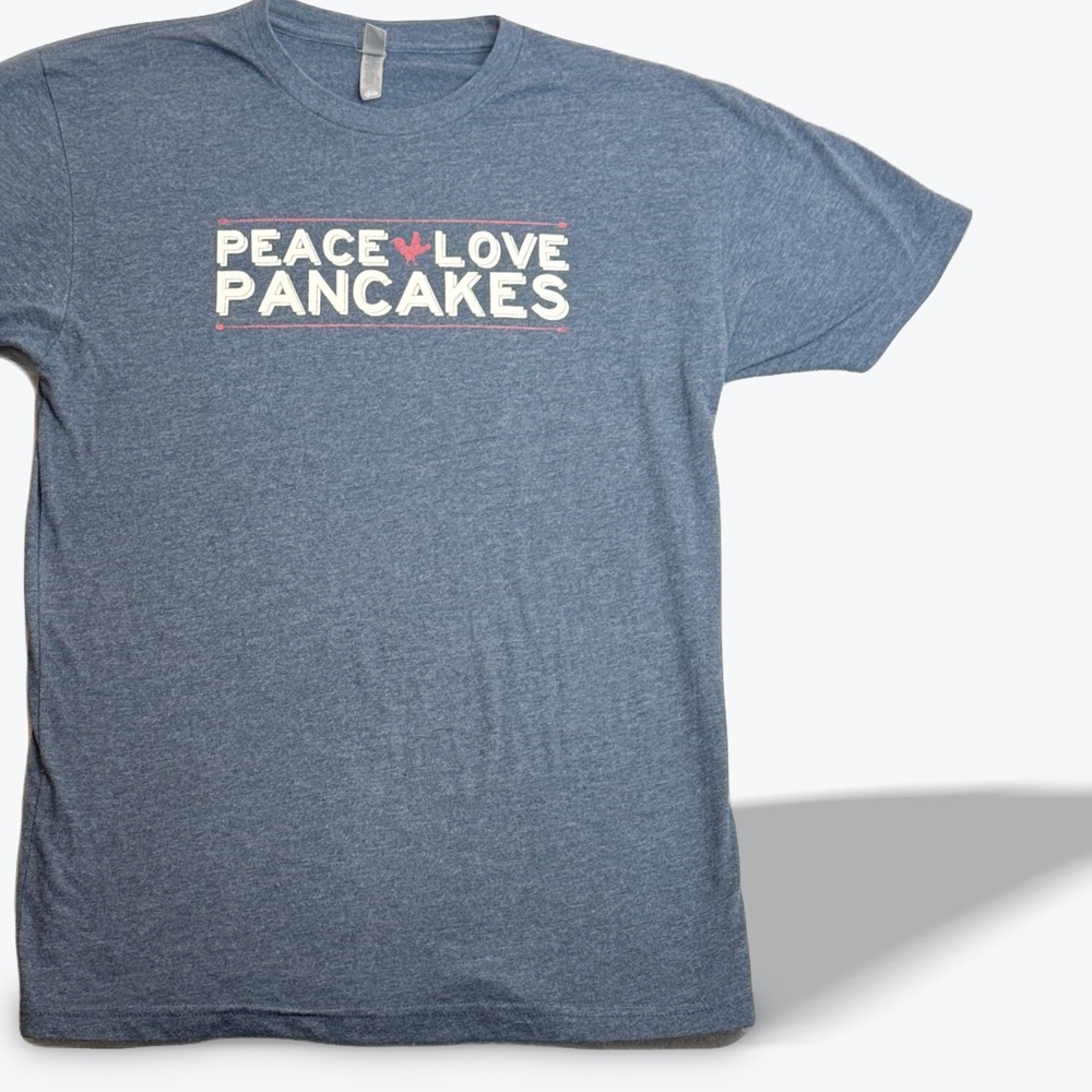 Peace Love Pancakes T Shirt Toast‎ NJ Collectible Souvenir Medium